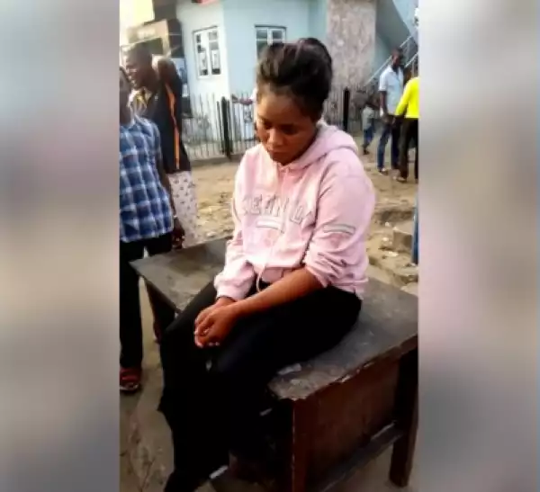 Confusion After Young Lady Is Dropped Off By Benz Driver In Warri (Photos)